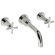 Jado New Haven Wall Mounted Bathroom Sink Faucet with Double Cross Handles