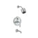 Jado Classic Pressure Balance Diverter Tub / Shower Faucet with Crystal Lever Handle