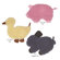 Zanies Barnyard Flats Dog Toy
