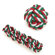 Zanies Santa's Super Stocking Dog Toy (10 Pack)