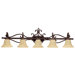 Sierra Five Light Bath Vanity in Mediterranean Bronze