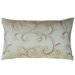Stiletto Grey Spiral Decorative Pillow in Cream