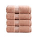 Christy Elegance Hand Towels in Antique Pink - Set of 4