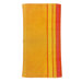 Yellow Half Velour Striped Beach Towel