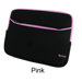 Dual Pocket Neoprene Sleeve Invisible Zipper Case for 11.6" Netbook