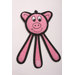 Dangles Pig Dog Toy in Pink