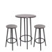 Zella Bar Table and Stool Set  in Espresso
