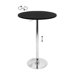 Adjustable Bar Table with Black Top