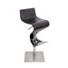 Viva 28" Bar Stool in Dark Brown Wood