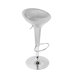 Scooper Bar Stool in Silver