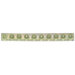 Cristallo Glass 3/4" x 8" Bead Decorative Accent in Peridot