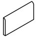 Fidenza 2" x 6" Surface Bullnose in Bianco