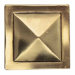 Massalia 2" x 2" Decorative Pinnacle Accent in Bullion
