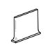 Rittenhouse Square 3" x 6" Cove Base Corner Right in Ice Gray