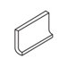 Rittenhouse Square 3" x 6" Cove Base in Matte Arctic White