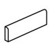 Monticito 4" x 12" Bullnose in Brune