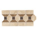 Metal Ages 6" x 12" Barbicon Glazed Decorative Accent Strip