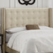 Button Tufted Upholstered Headboard