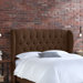 Tufted Linen Wingback Headboard