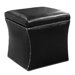 Classico Leather Cube Ottoman