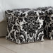 Fiorenza Fabric Storage Cube Ottoman