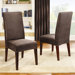 Stretch Leather Short Dining Chair Slipcover