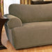 Stretch Pique Loveseat T-Cushion Slipcover