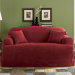 Soft Suede Loveseat T-Cushion Slipcover