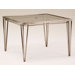 Klip Square Glass Top Dining Table with Umbrella Hole