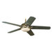 52" Titanium 5 Blade Ceiling Fan with Remote