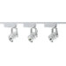 4' L/V Track Kit in White