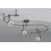 3 Light Flexible Glass Heads Track Lighting