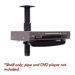 Accessory Shelf for Flat Panel Pole Installations