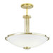 Manchester Bowl Pendant with Triple Stem
