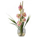 Liquid Illusion Silk Calla Lily Arrangement in Pink