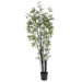 72" Silk Black Bamboo Tree in Green