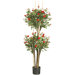 60" Silk Mini Rose Tree in Red