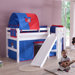 Spielbett "Eliyas" mit Rutsche und Textilset