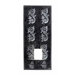 Mosaic Candle Sconce with Wall Art in Black