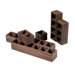 Wooden Post Office Sorting Shelves in Stained Wood