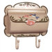 Hand Painted Hummingbird Horizontal Wall Mounted Mailbox