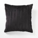 Illusion Venetian Velvet Pleated Pillow in Black