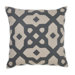 Versailles Linen Tile Appliqu&eacute; Decorative Pillow
