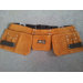9 Pocket Suede Leather Tool Pouch Bag Belt