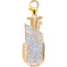 14K Yellow Gold Diamond Golf Bag Charm