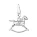 Sterling Silver Large Rocking Horse Charm