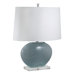 Glass Hand Blown Table Lamp in Gray
