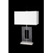 Rectangle Table Lamp in Polished Nickel