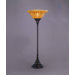 Table Lamp with Tiger Glass Shade