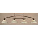 Bow 4 Light Kitchen Island Pendant